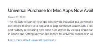 拒绝二次付费，苹果正式推出Mac/iOS跨平台通用购买功能