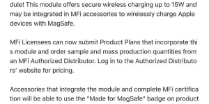 苹果开放15W MagSafe认证，大批三方产品将上市